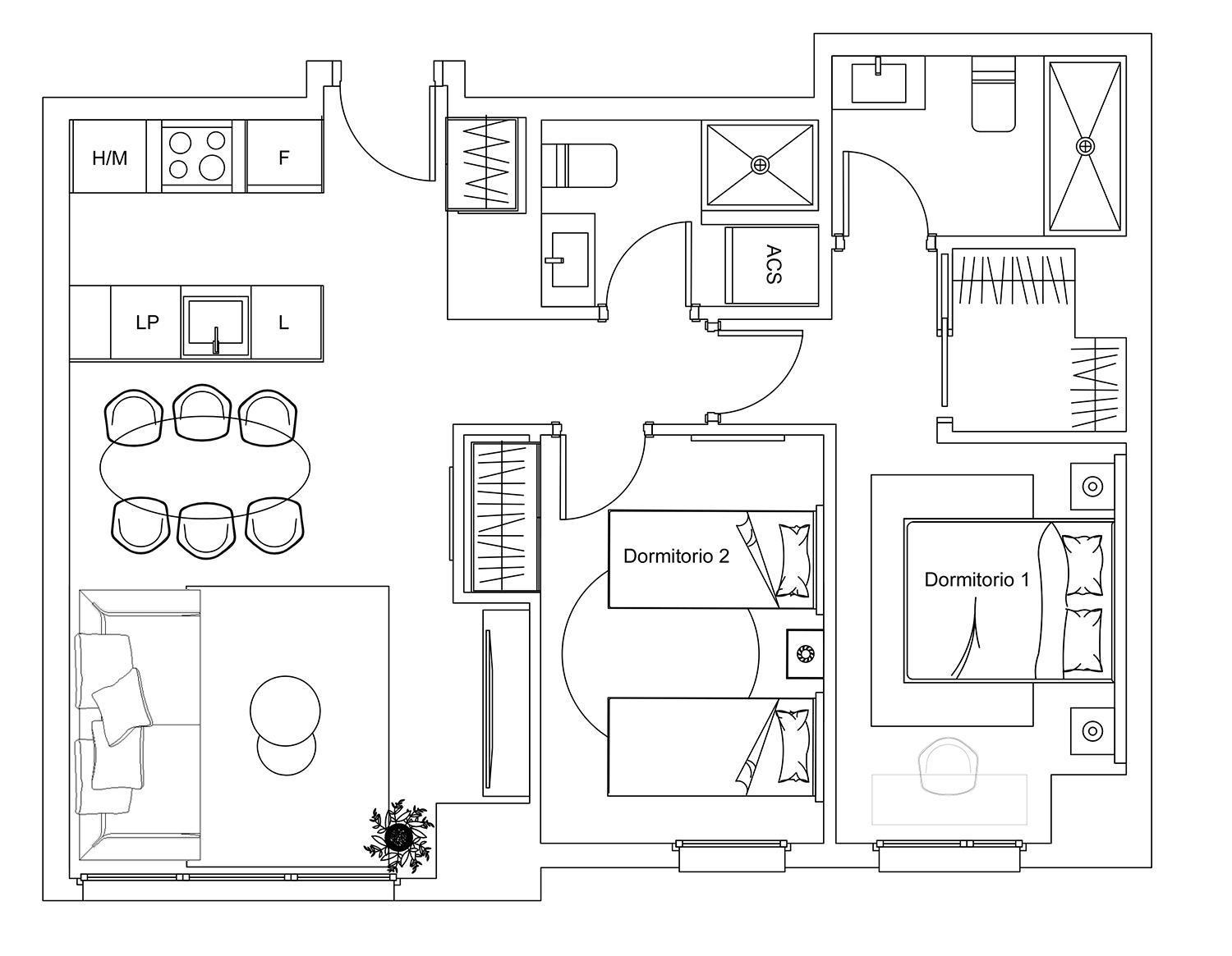 Urban Sky , Torre I, 21d Apartamento